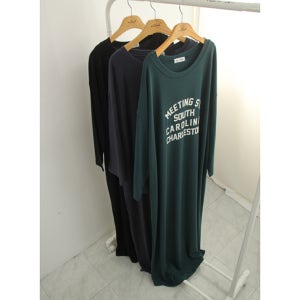 스판 미팅 박스핏 롱원피스 SNR465 빅사이즈 여성 여자큰옷 의류