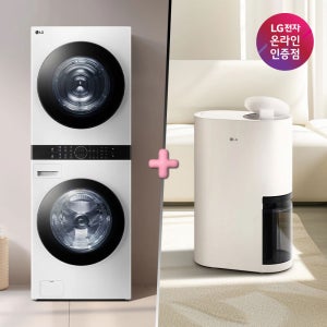 LG 트롬 오브제컬렉션 워시타워 + LG 휘센 제습기 (W2421WAMR + DQ214MEGA)