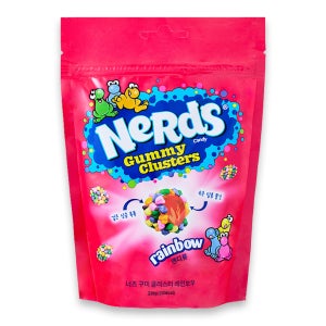 너즈 구미 클러스터 젤리 Nerds 너드 미국 젤리 편의점 레인보우, 226g, 1개