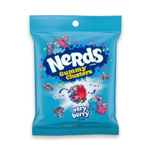 너즈 구미 클러스터 젤리 Nerds 너드 미국 젤리 편의점 베리 배리향, 141g, 1개