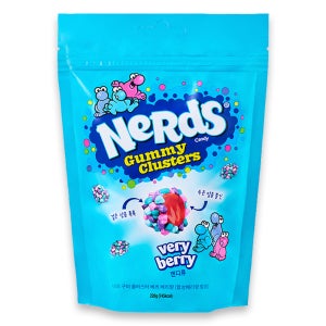 너즈 구미 클러스터 젤리 Nerds 너드 미국 젤리 편의점 베리 배리향, 226g, 1개