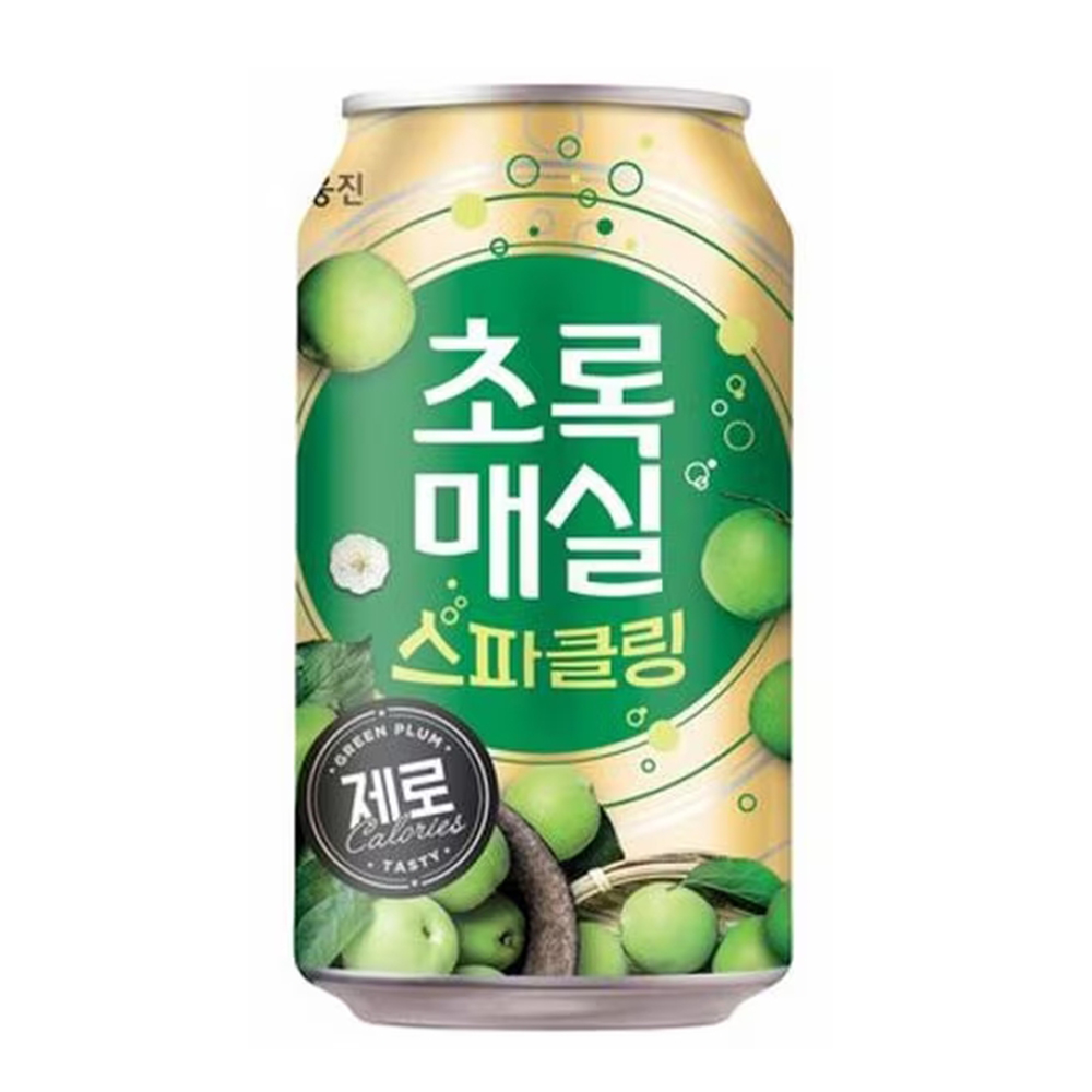 웅진 초록매실 스파클링 제로 매실