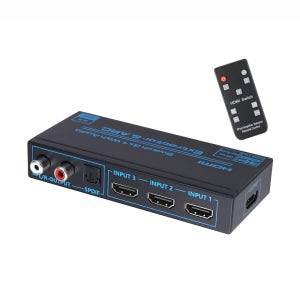HDMI셀렉터 4K TV 모니터선택기 3:1 광오디오추출기 음성분리기 스위치 AOU954