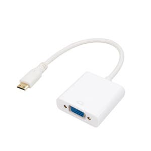 미니 HDMI to VGA 변환컨버터 케이블 노트북 PC 모니터 미러링 RGB 화면확대