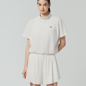 [세르지오타키니] W 플로위 반팔 아노락 (White) TWWJ26461