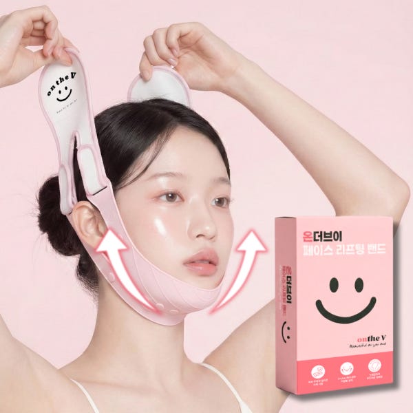 온더브이 얼굴리프팅밴드 브이라인밴드 실리콘 심부볼 땡기미