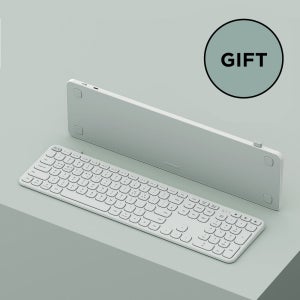 엑토 B608 저소음 슬림 무선 블루투스 키보드 사무용 숫자키 풀배열 충전식 멀티페어링
