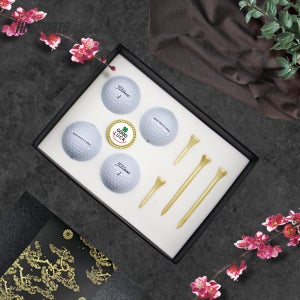 VIP 타이틀리스트 PRO V1 4구 볼마커 골프티 골프공 선물세트 기념품 맞춤제작