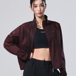 [디스커버리] 여성 프레시벤트 초경량 하이넥 바람막이 (D/WINE) DWWJ98063