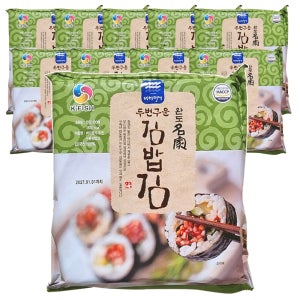 완도 두번구운 김밥김 김밥용 김밥재료 100매, 10개