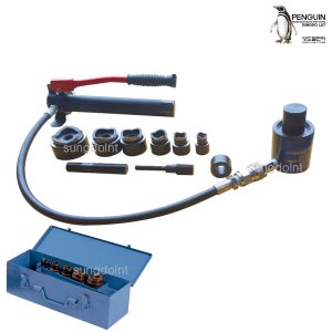 국산 유압천공기 세트 KP1 구성/유압펌프 다이스 6종 16-54mm 펀칭기 철판 타공