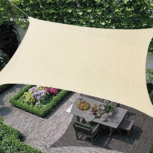 HDPE 그늘막 썬쉐이드 옥상 차광막 대형 천막 사각 2x2m