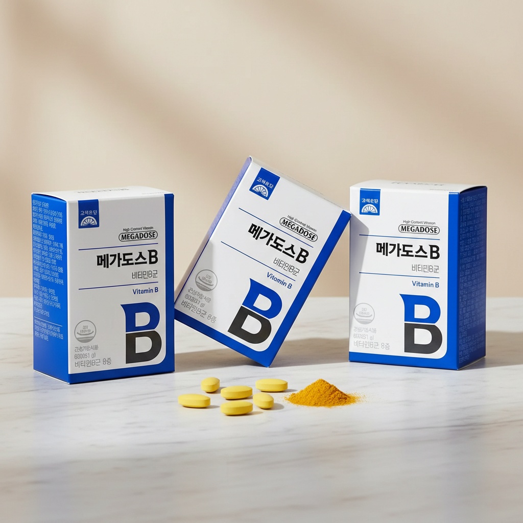 <b>고려은단 피부</b>진정 60정 3개 6개월분 비타민B군 메가도스B