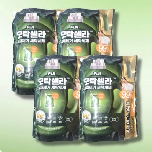 피지 모락셀라 냄새제거 액체세제 일반드럼겸용 리필 2.3L, 허브향, 4개