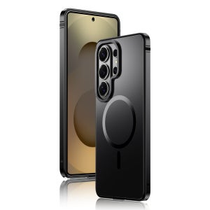 IMCHEN 삼성 S26ultra MagSafe 풀커버 자기 보호 케이스 갤럭시S26 울트라, 메탈, 블랙