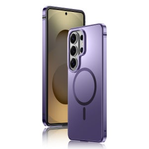 IMCHEN 삼성 S26ultra MagSafe 풀커버 자기 보호 케이스 갤럭시S26 울트라, 메탈, 보라색