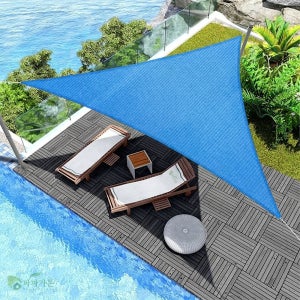 옥상 그늘막 썬쉐이드 차광막 대형 천막 테라스 햇빛 가리개 선쉐이드 삼각 6x6x6m