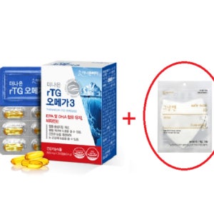 더나은 rTG 흡수율 높은 오메가3 중성지방 염증개선 혈행개선 +마스크 30캡슐, 1개