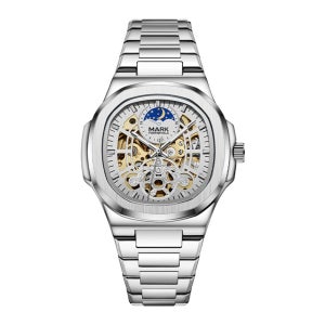 MARK FAIRWHALE 남성용 노틸러스 스타일 기계식 오토매틱 시계 FW-6012 FW-6012-S1