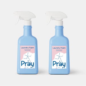 세탁폼 효소 자연유래 유아 옷 생리혈 피 여성속옷 얼룩 제거제 500ml, 2개