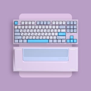 SPM 조약돌87 유무선 알루미늄 게이밍 기계식 키보드 SPM퍼플, HMX 목새 택타일