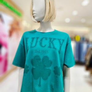 베네통 럭키 프린팅 오버핏 티셔츠 BATSA4611