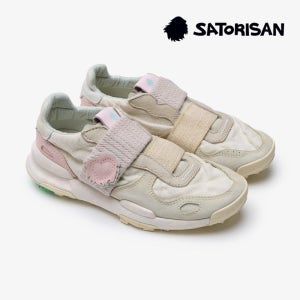 사토리산 여성 차크로나 리넨 엘라스틱스 샹티 크림 W 빈티지 운동화 스니커즈 EVA
