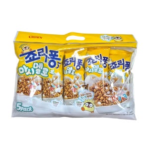 죠리퐁 마시멜로 대용량 봉지 과자 39g 5개입 간식 크라운제과