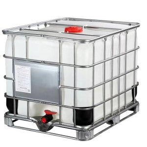 클리닝 화이트 1000L 오픈형 사각 화학 물탱크 1톤 플라스틱 IBC탱크