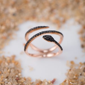 JOR052 (14K 로즈골드 / 컬러큐빅 반지)