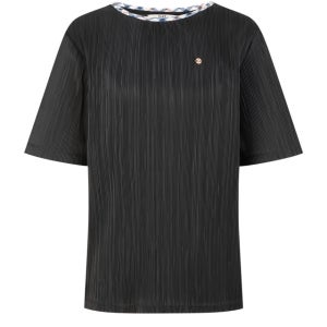 닥스 골프 여성 [스테디셀러] 블랙 DD로고 반팔티셔츠 WNTS5B501BK