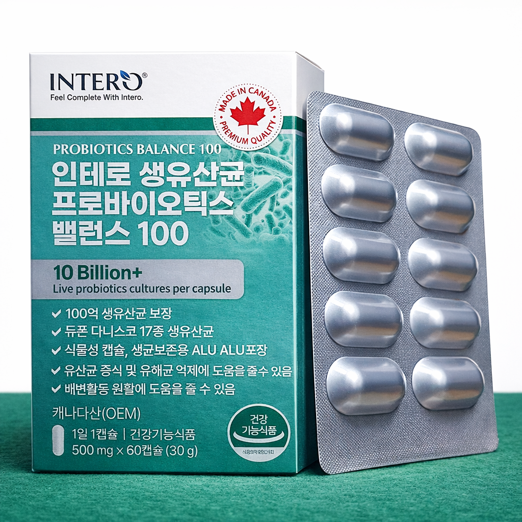 에코뉴트리션 <b>17종</b> 생 유산균 <b>100억 프로바이오틱스</b> 남여 임산부 람노스 모유유래 2개월분, 4개
