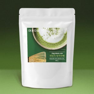 대한다업 데일리 말차 라떼 파우더 500g 녹차라떼 홈카페 말차가루