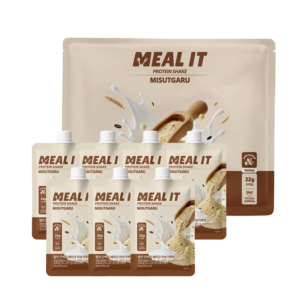 밀잇 식단관리 단백질 쉐이크 포켓형 미숫가루맛, 40g, 7개