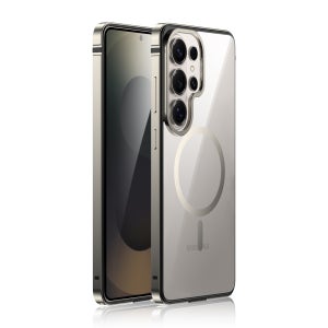 IMCHEN 삼성 S26 Ultra MagSafe 투명 보호 케이스 갤럭시S26 울트라, 메탈, 티타늄 색
