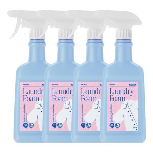 세탁폼 효소 자연유래 유아 옷 생리혈 피 여성속옷 얼룩 제거제 500ml, 4개