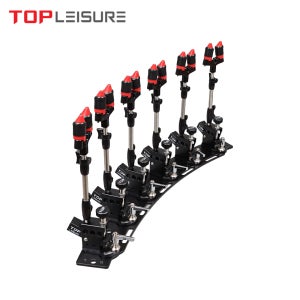 탑레져 탑레져 원터치 블랙 받침틀 6단 민물낚시 받침틀 로드거치대 기본형