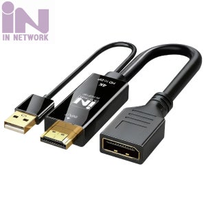 인네트워크 IN-HDP19P HDMI 2.0 to DP 1.2 변환 케이블 INC370