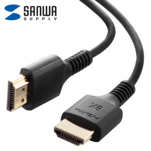 강원전자 산와서플라이 8K 60Hz HDMI Slim 케이블 1m, 1개