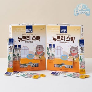 [추가20p] 동원 뉴트리플랜 뉴트리스틱 짜먹는간식 츄르 참치+닭가슴살, 14g, 200개