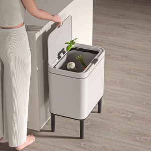 하이레그 키높이 휴지통 430스테인리스 쓰레기통 30L대용량