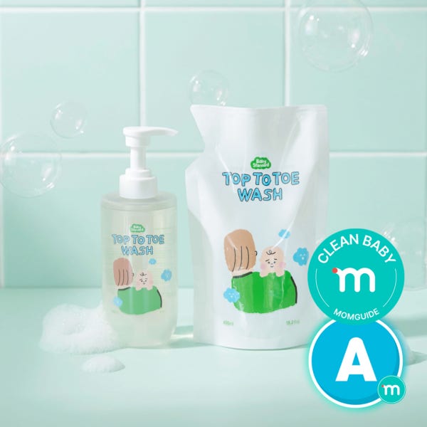 베이비스탠다드 탑투토워시 500ml+리필 450ml 아기 약산성 올인원 바디워시 바스앤샴푸