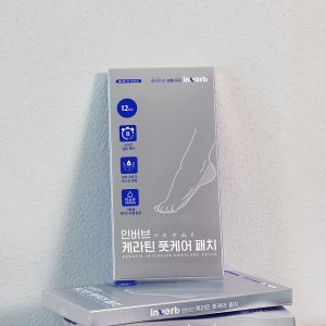 인버브 케라틴 풋케어 패치 12매 1세트 나이트케어 손톱 발톱 영양제 손발톱 강화제