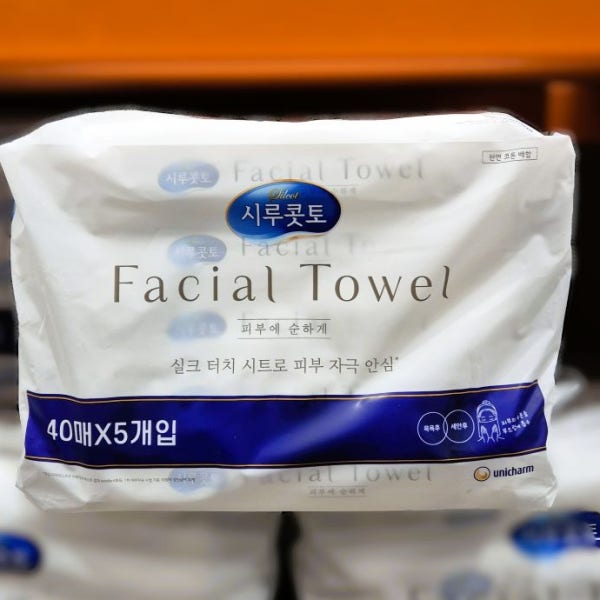시루콧토 페이셜 타월 타올 40매 x 5개 코스트코 일회용 페이스 티슈
