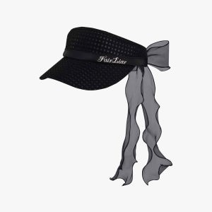 페어라이어 골프웨어 오간자 리본 메쉬 바이저