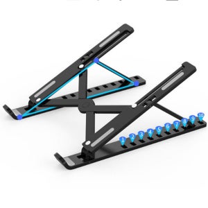 휴대용 노트북 거치대 10단 접이식 노트북 거치대 각도 통풍