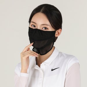 루핏 2개세트 여성 여름 햇빛가리개 쉬폰 메쉬 얼굴가리개 골프 마스크