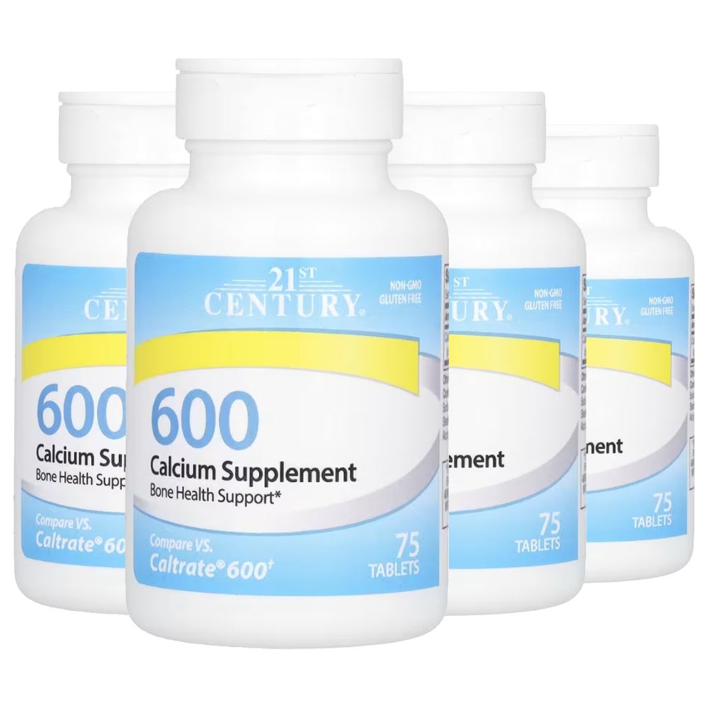 21세기센트리 <b>600 칼슘</b> 서플리먼트 75정 4개