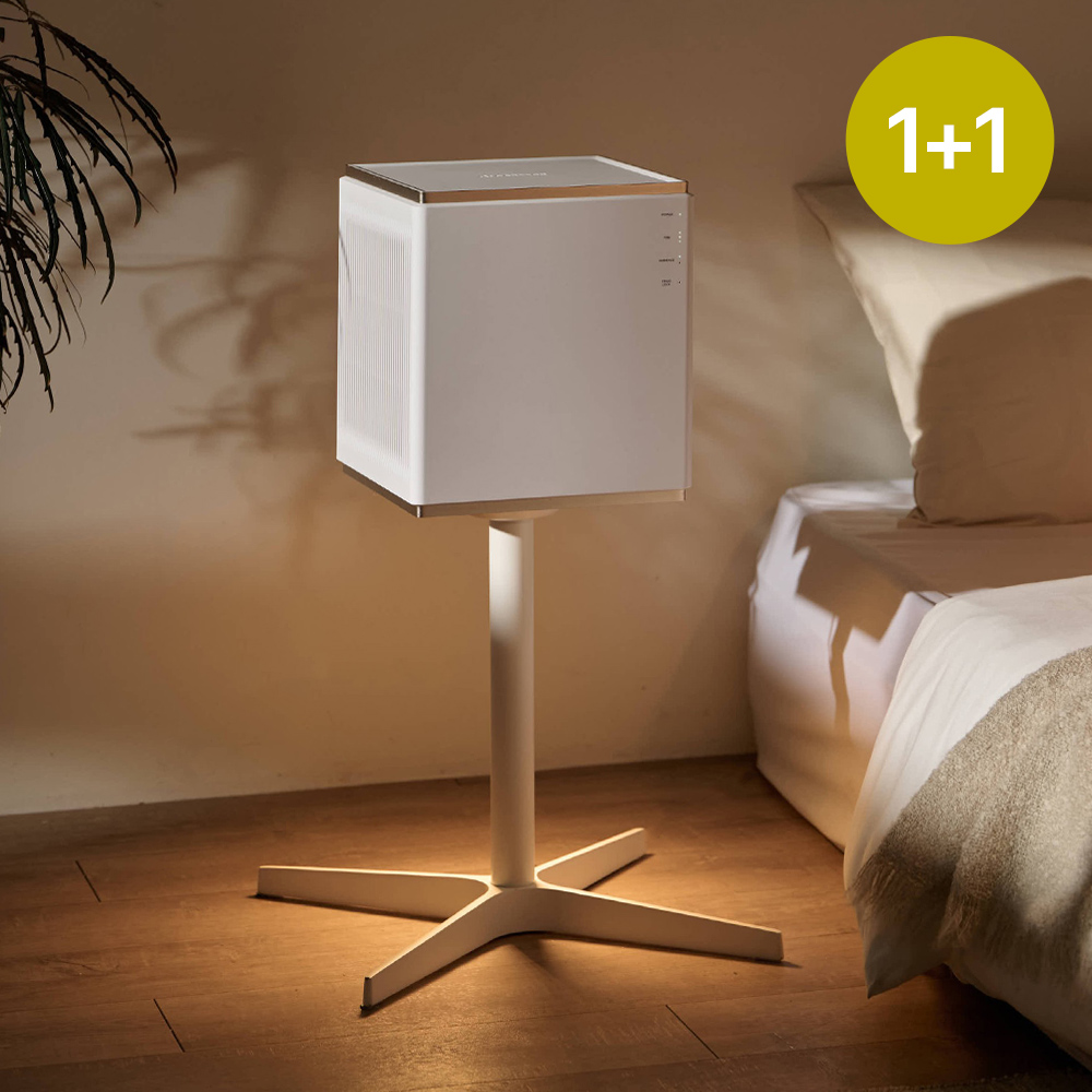 [1+1]케어팟 에어큐브원 컴팩트 공기청정기 저소음 미세먼지 가정용 Air Cube One