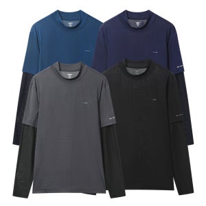 남자 기능성 쿨링 긴팔티 여름 등산 작업복 냉감 반목 쿨토시 흡습속건